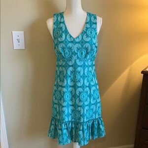 Trina Turk Blue Floral Dress